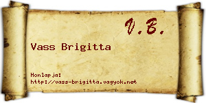 Vass Brigitta névjegykártya